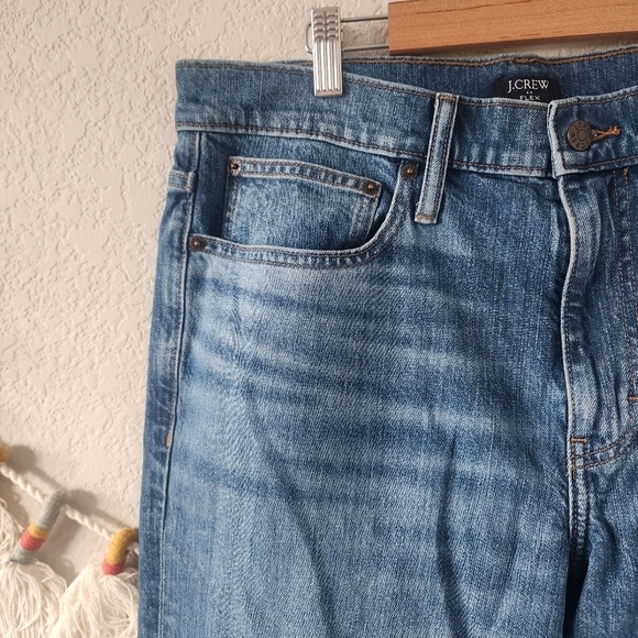 J. Crew Straight Fit Flex Jeans Blue Spruce Stretchy Comforg Casual W33 x L30 - Picture 4 of 10